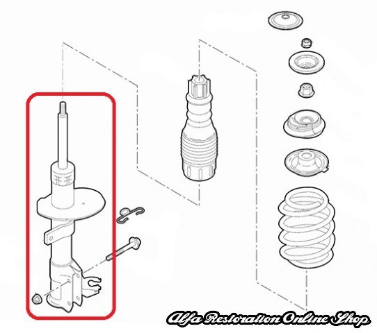 Fiat Nuova 500/500 MY 2012 Front Right Shock Absorber